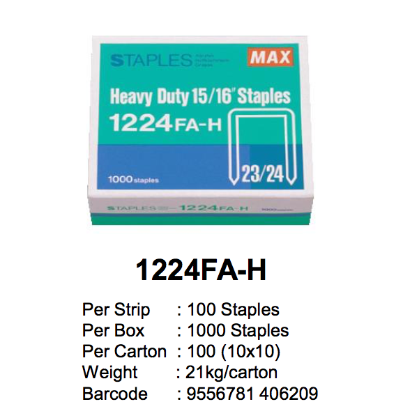 MAX Staples Refill 23/24 1224FA-H