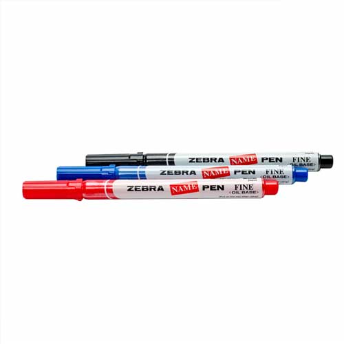 ZEBRA Permanent Name Pen Fine Marker