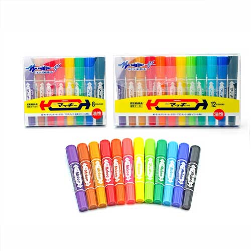 ZEBRA Hi-Mckie Permanent Marker 8C and 12C