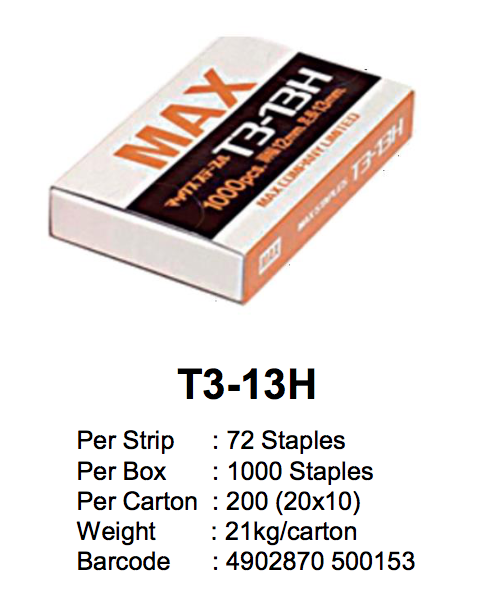 MAX Staples Refill T3-13H